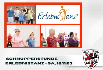 Schnupperstunde Erlebnistanz am Sa. 18.11. 15-17 Uhr